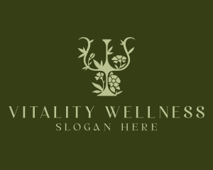 Floral Psychiatry Wellness logo design