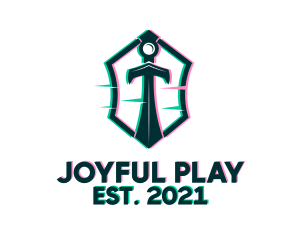 Playing - Esports Arcade Sword logo design