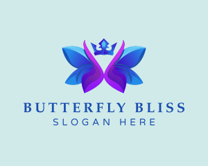 Butterfly - Butterfly Flower Crown logo design