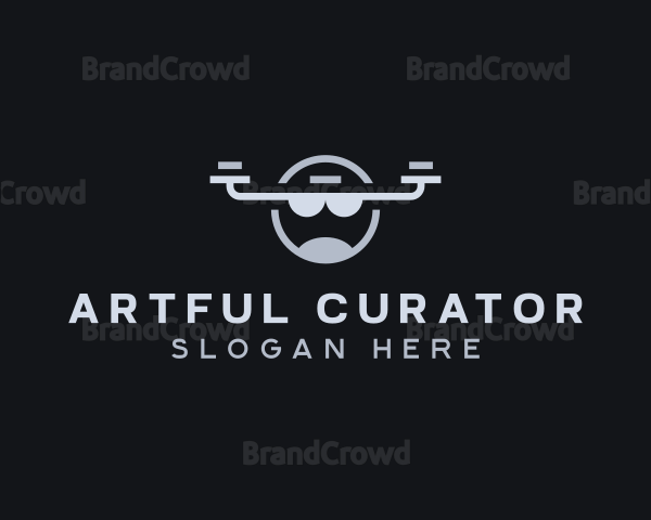 Aerial Quadrotor Drone Logo