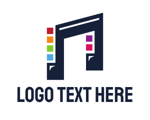 Music - Square Audio Music logo design