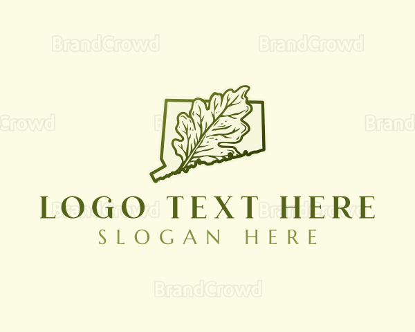 Connecticut White Oak Leaf Logo