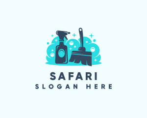 Spray Cleaning Sanitation Logo