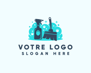 Spray Cleaning Sanitation Logo