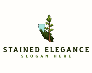 California Giant Sequoia Tree Logo