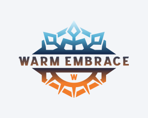 HVAC Warm Cool logo design