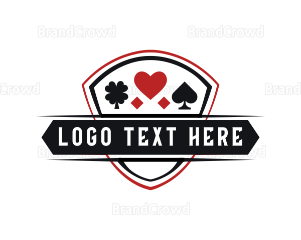 Poker Heart Clover Spade Logo
