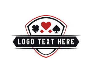 Player - Poker Heart Clover Spade logo design