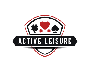 Recreational - Poker Heart Clover Spade logo design