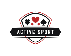 Player - Poker Heart Clover Spade logo design