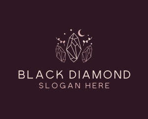 Moon Crystal Jewelry logo design