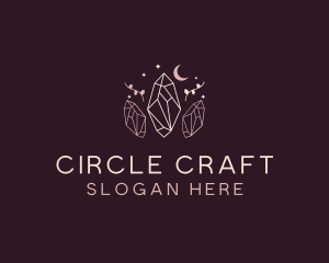 Moon Crystal Jewelry logo design