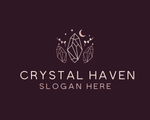 Moon Crystal Jewelry logo design