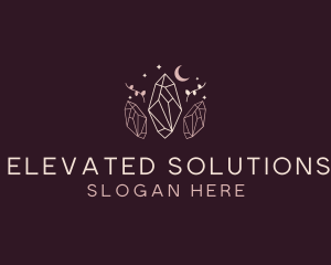 Moon Crystal Jewelry logo design