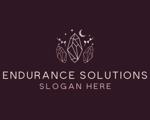 Moon Crystal Jewelry logo design