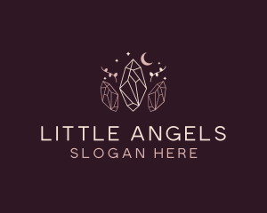 Moon Crystal Jewelry logo design