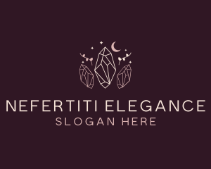 Moon Crystal Jewelry logo design