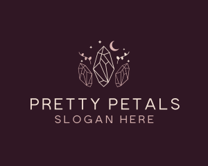 Moon Crystal Jewelry logo design