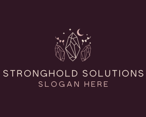 Moon Crystal Jewelry logo design