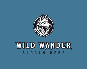 Canine Wolf Wildlife logo design