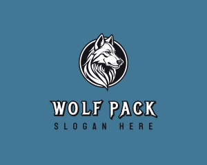 Canine Wolf Wildlife logo design