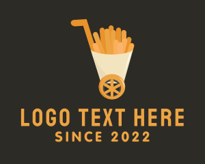 Food - Fries Food Cart logo design