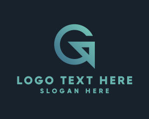 Logistics Arrow Letter G logo design