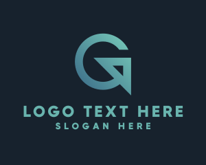 Courier Service - Logistics Arrow Letter G logo design