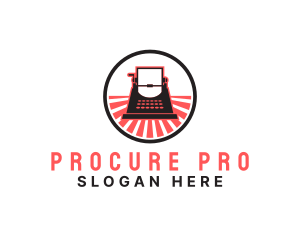 Procurement - Old Journaling Typewriter logo design