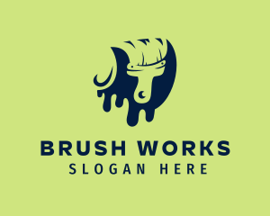 Brush - Brush Paint Drip logo design