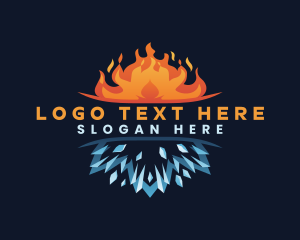 Extinguisher - Fire Ice Energy logo design