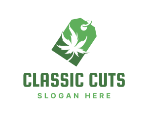 Green Marijuana Shop logo design