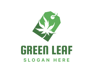 Green Marijuana Shop logo design