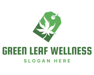 Green Marijuana Shop logo design