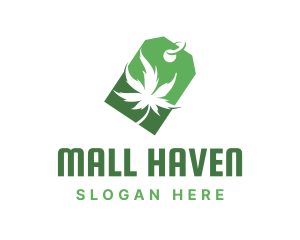 Green Marijuana Shop logo design