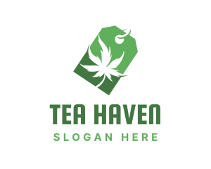 Green Marijuana Shop logo design