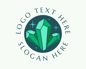 Glamorous Crystal Jewelry logo design