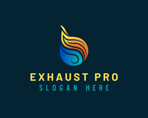 Exhaust - Exhaust Cooling Fan logo design