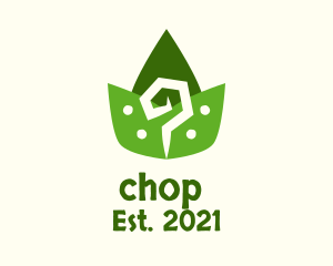 Eco Friendly - Aztec Leaves Pattern logo design