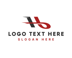 Moving - Speed Delivery Letter H logo design