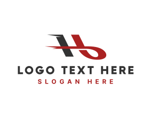 Initial - Speed Delivery Letter H logo design