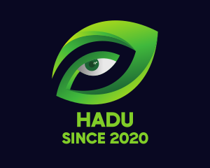 Environment - Green Leaf Eye logo design
