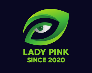 Wild - Green Leaf Eye logo design