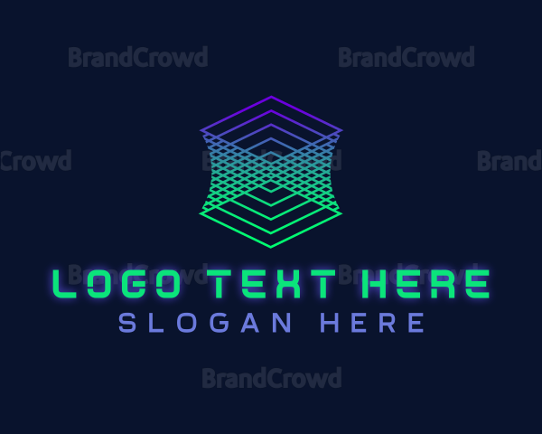 Cyber Technology Startup Logo