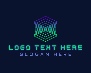 Online - Cyber Technology Startup logo design