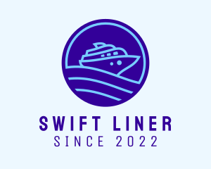 Cruise Ship Liner logo design