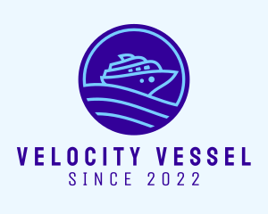 Cruise Ship Liner logo design