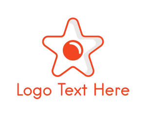 Orange Star Egg logo design