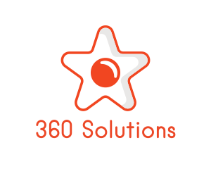 Orange Star Egg logo design