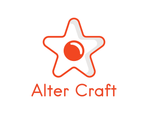 Orange Star Egg logo design